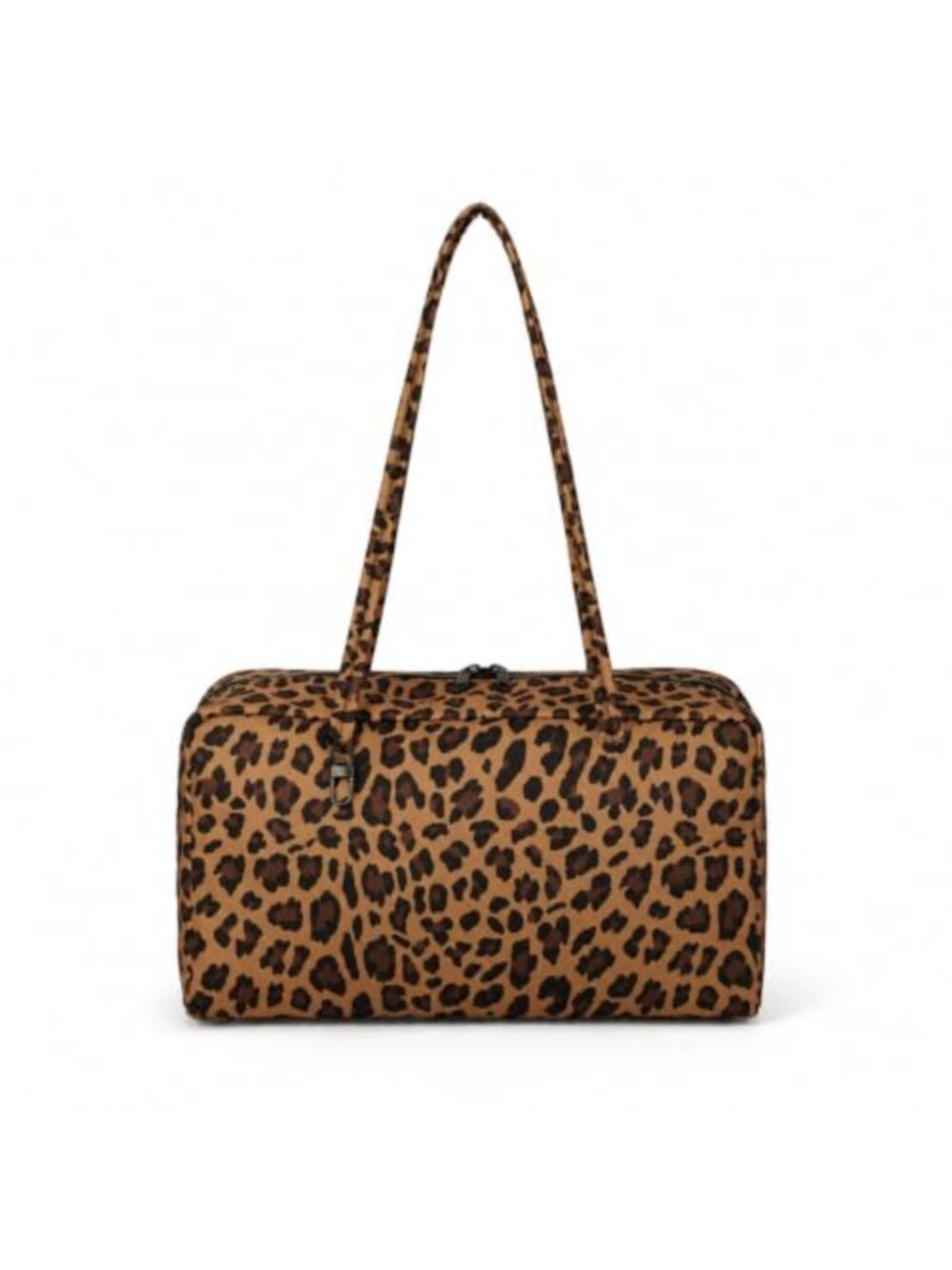 Lightweight Nylon Bowler Shoulder Bag with Charm Loops & Zip Pocket